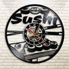 horloge vinyle sushi led