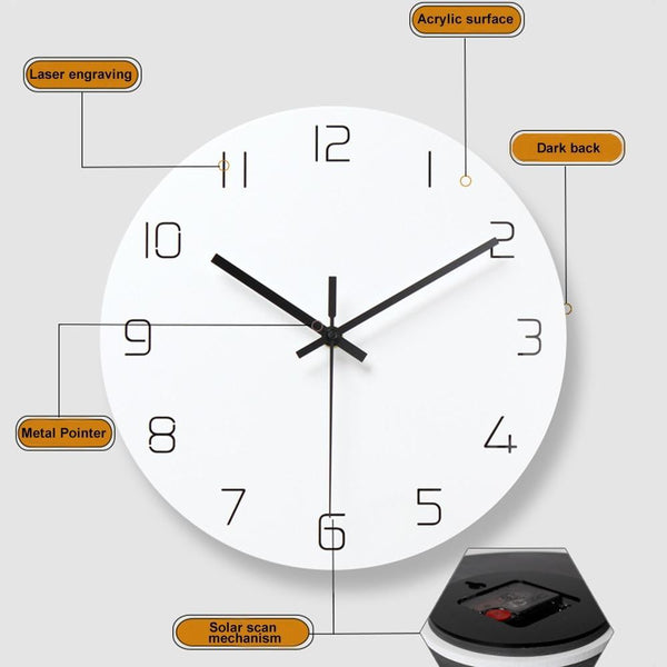 horloge design blanche