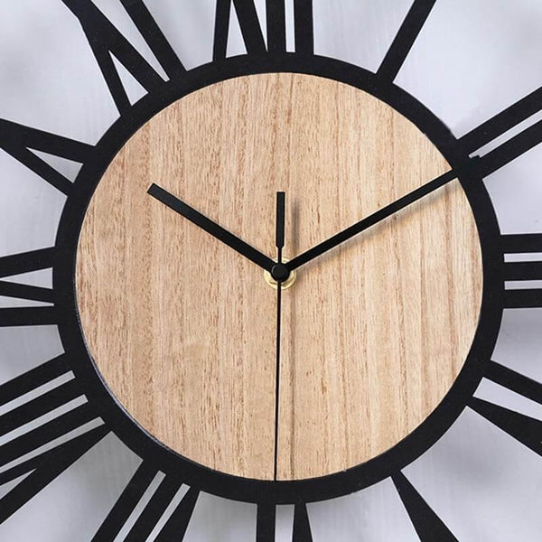 horloge scandinave bois et metal