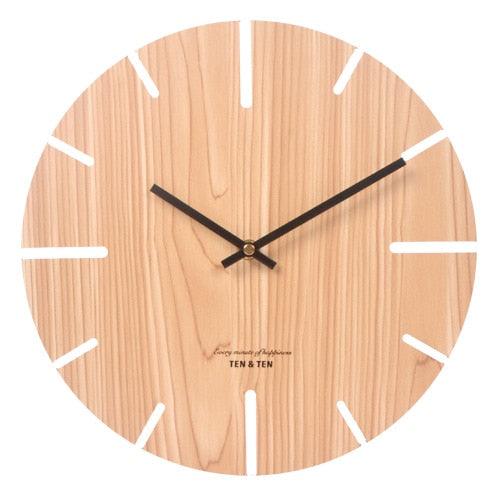 horloge bois minimaliste creuse