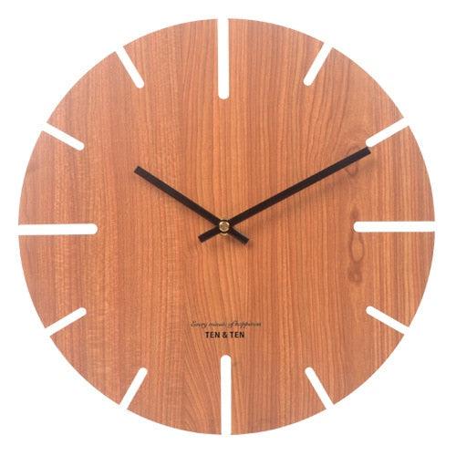 horloge bois minimaliste creuse