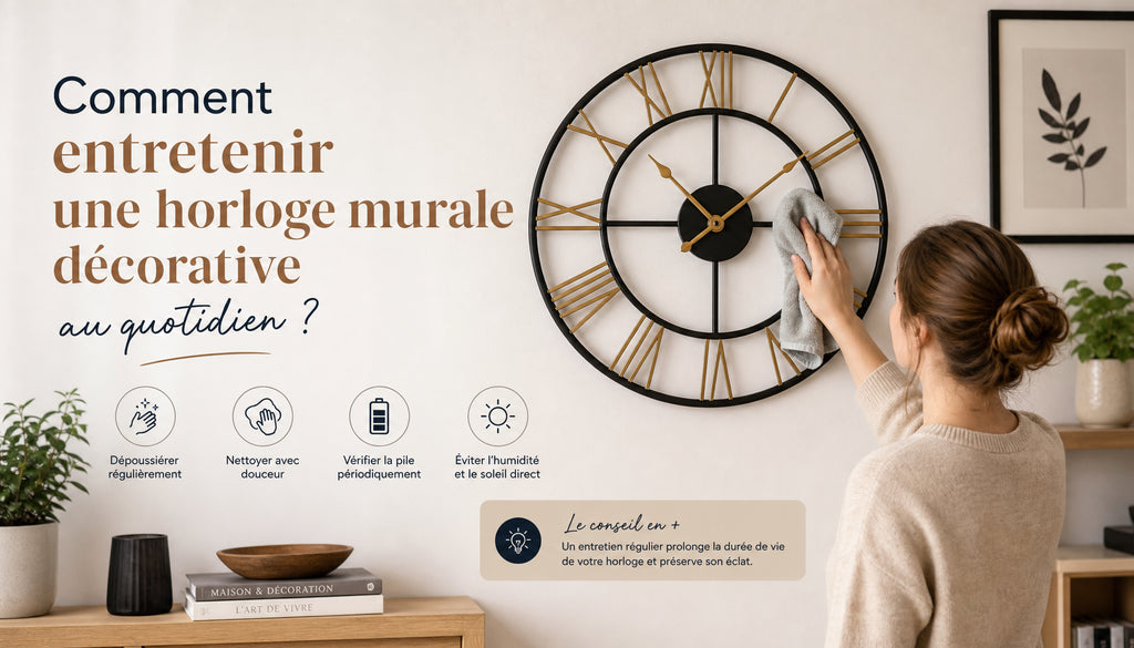 horloge murale décorative