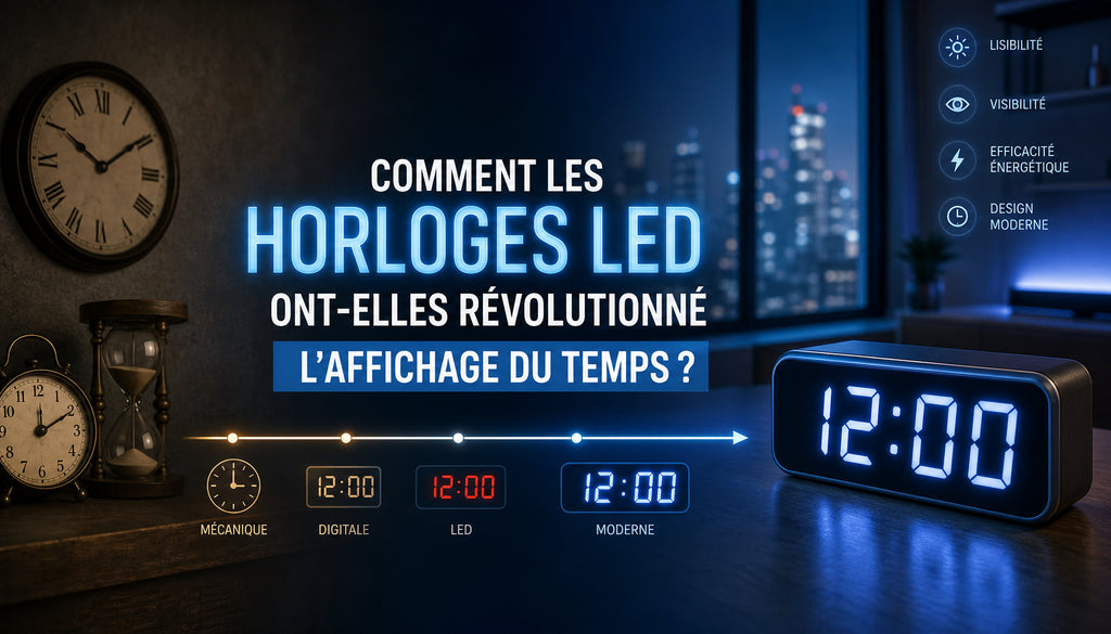 horloge murale digitale