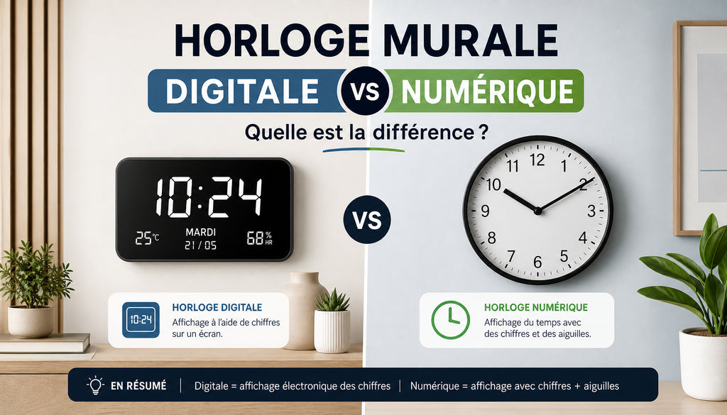 horloge murale digitale