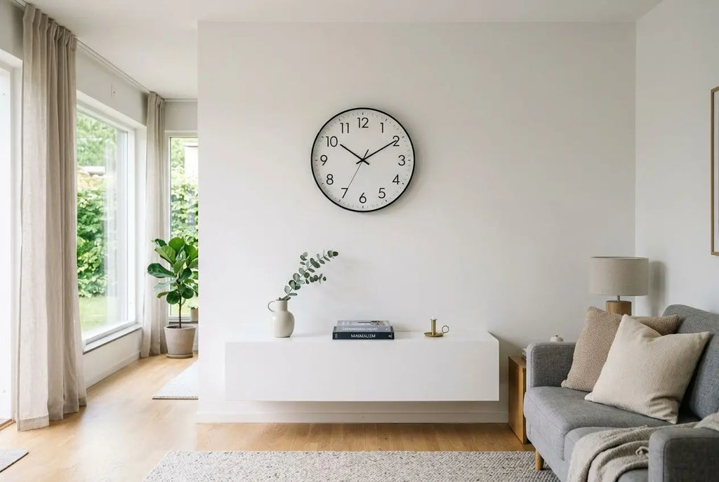 Choisir la taille d'une horloge murale : guide complet