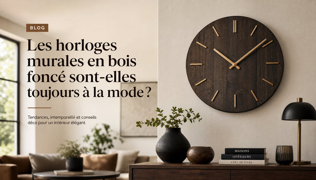 horloge murale bois