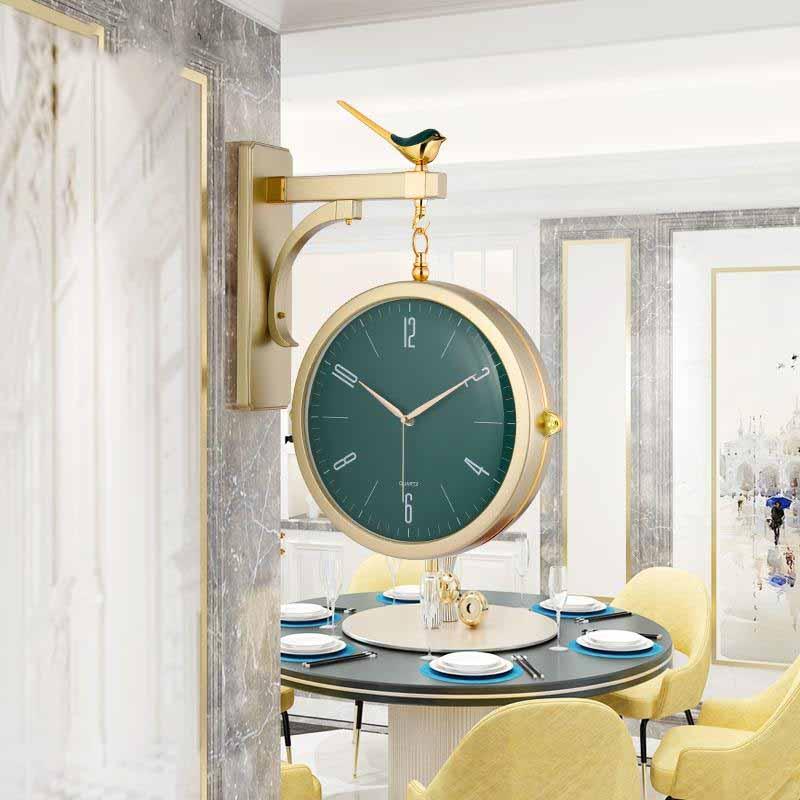 Horloge murale double face