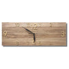grande horloge imitation bois