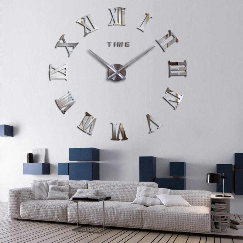 horloge 3d chiffres romains