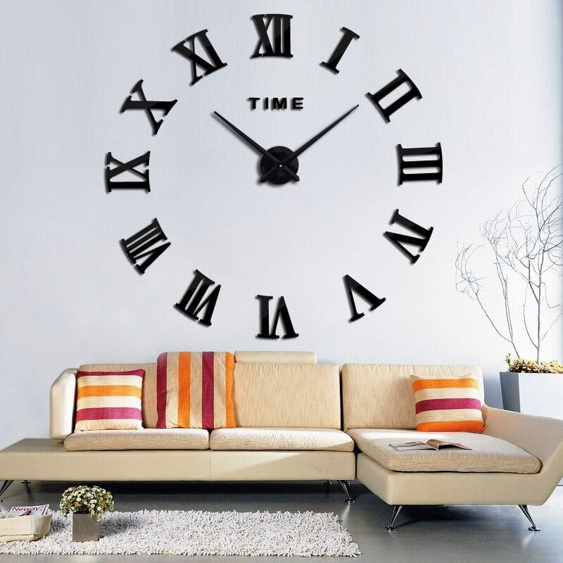 horloge 3d chiffres romains