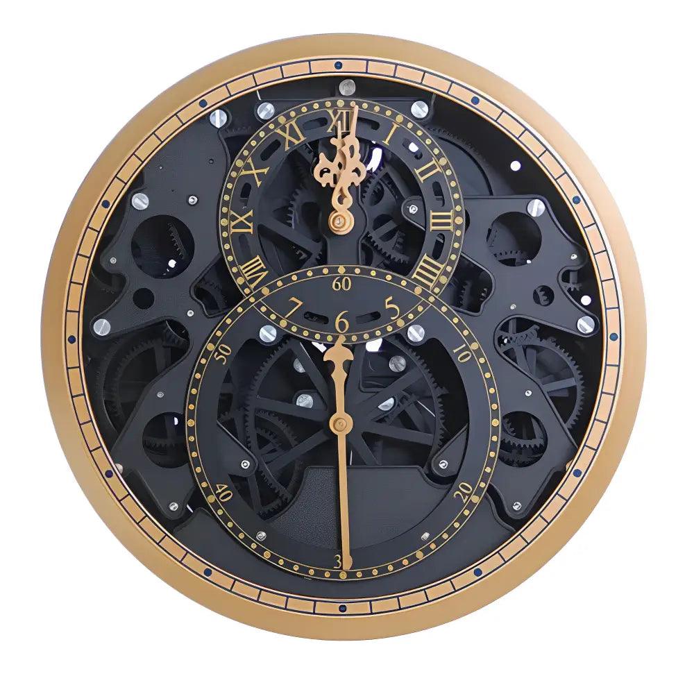 horloge avec mecanisme qui tourne