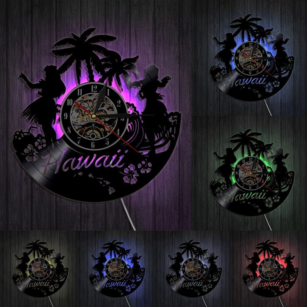 horloge led hawaii