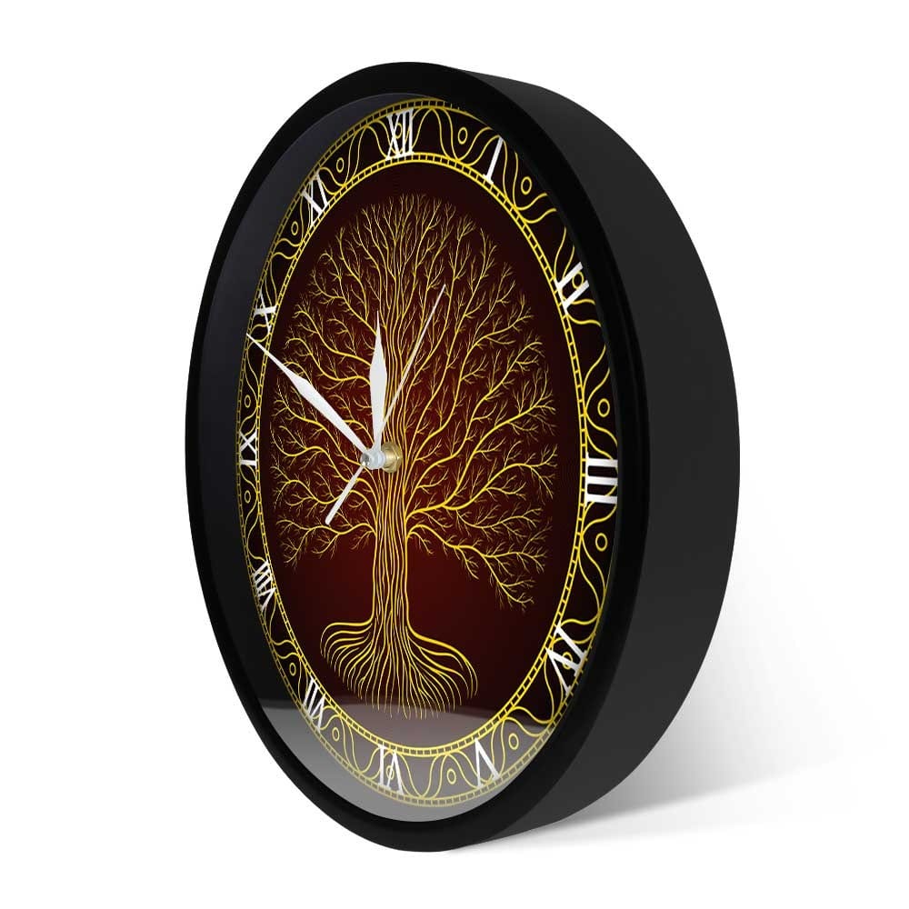 Horloge Murale Arbre de Vie Viking Temps des Horloges