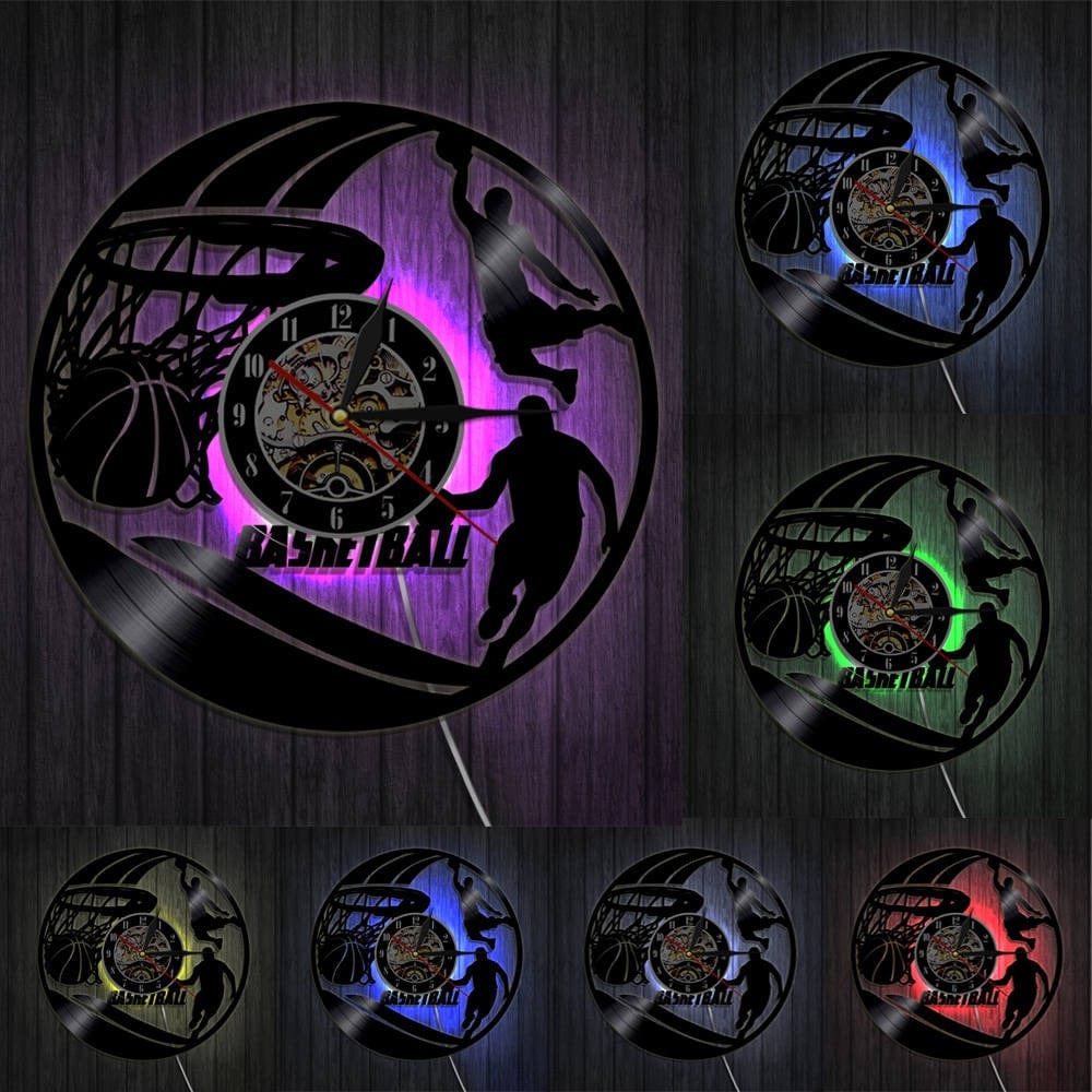 horloge led basketball