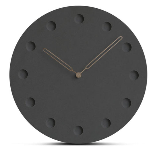 horloge scandinave noir creuse