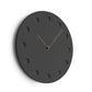 horloge scandinave noir creuse