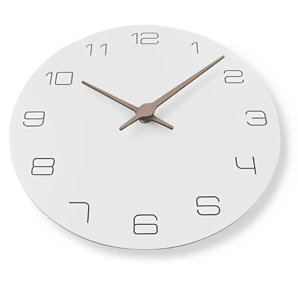 horloge bois blanc