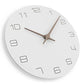 horloge bois blanc