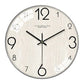 Horloge Murale Bois et Verre Scandinave Blanche Temps des Horloges