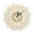 horloge bois flocon de neige