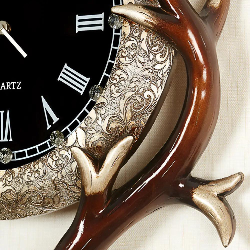 horloge tete de cerf