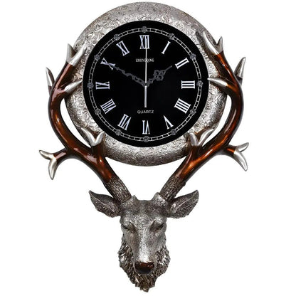 horloge tete de cerf