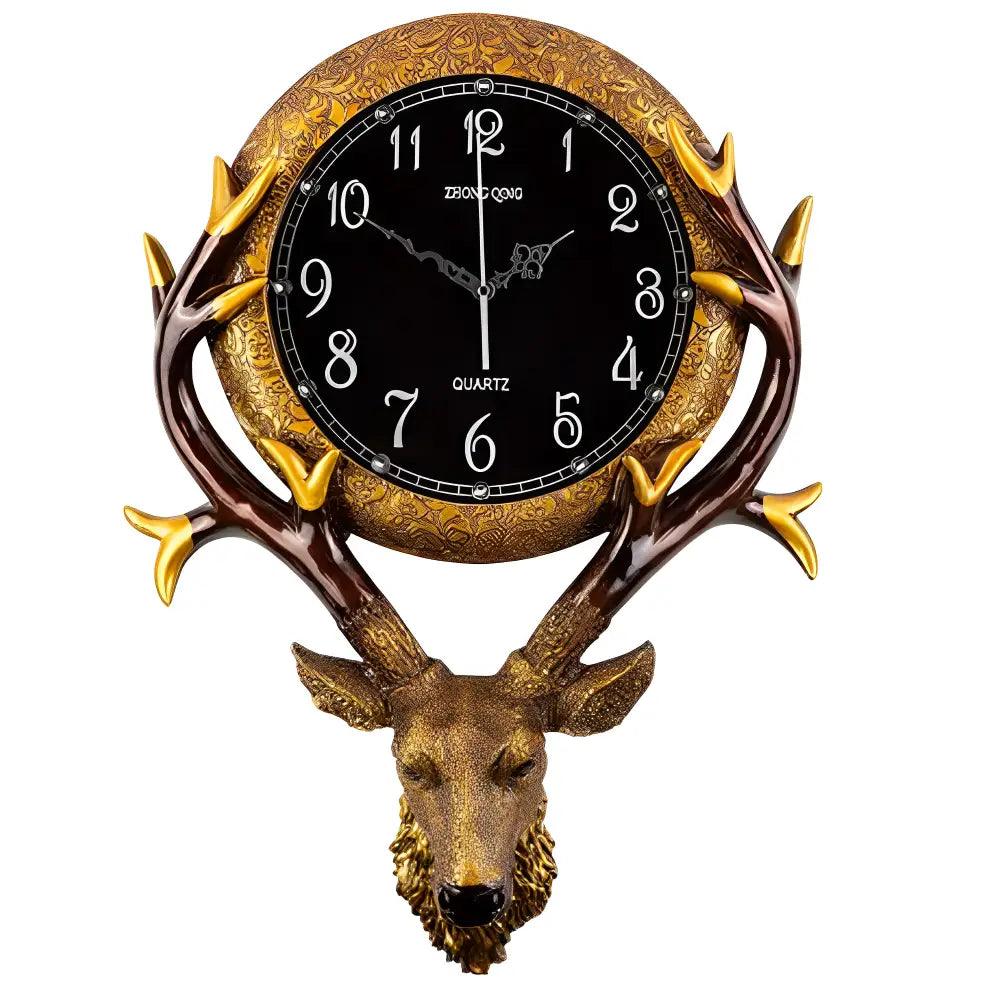 horloge tete de cerf