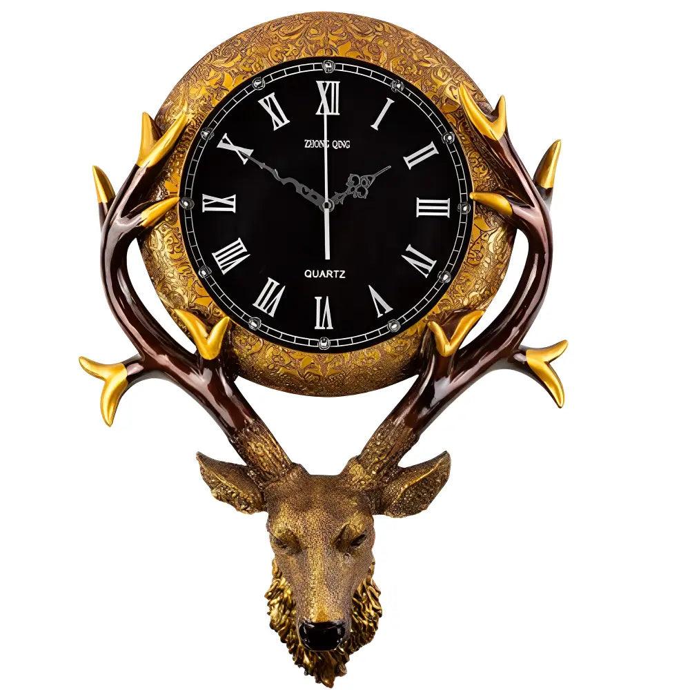 horloge tete de cerf