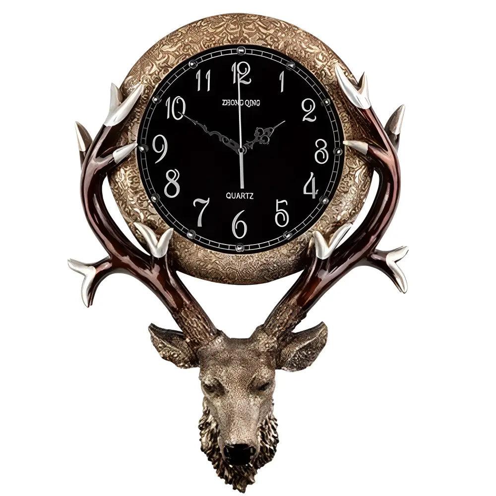 horloge tete de cerf