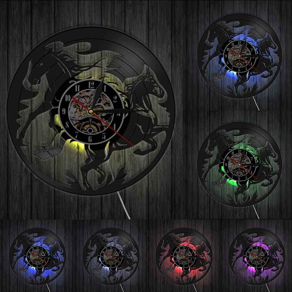 horloge led cheval