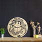 horloge bois dragon chinois