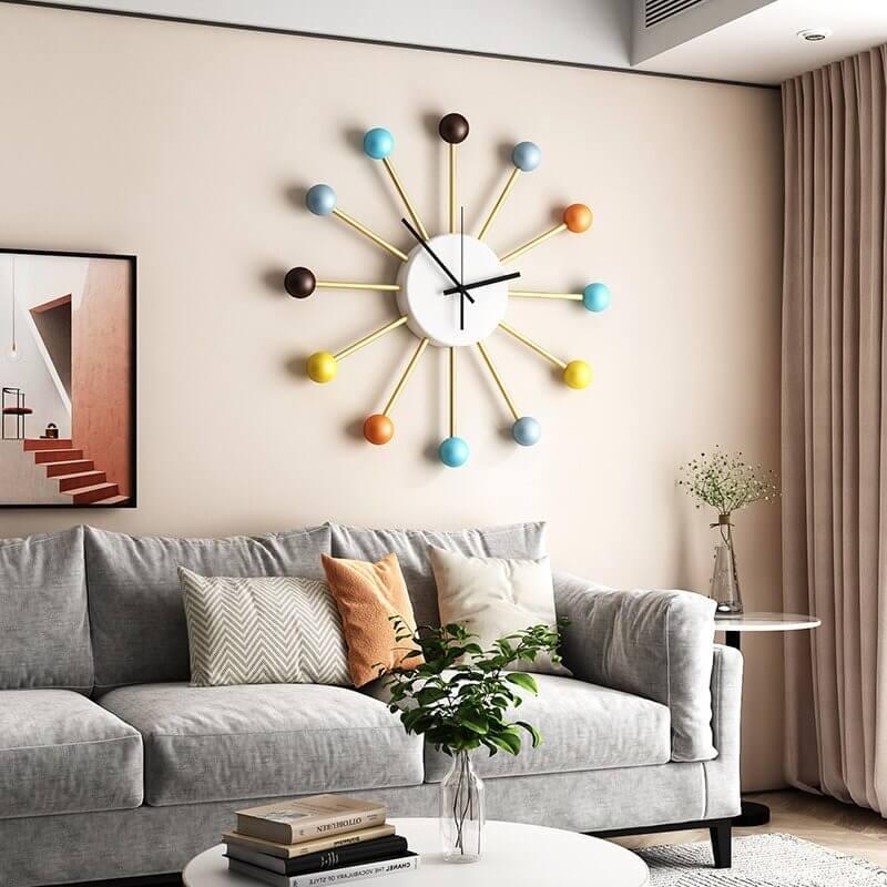 horloge design coloree