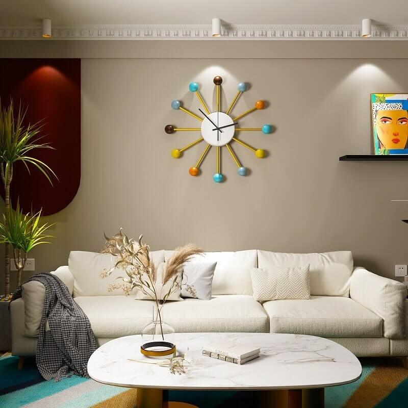 horloge design coloree