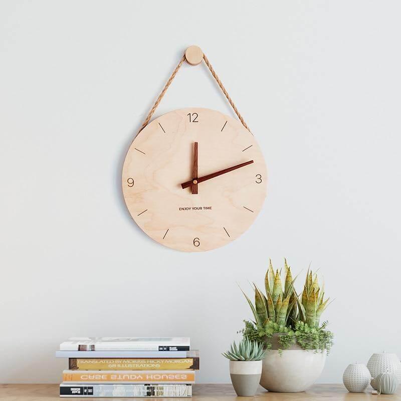 horloge bambou design