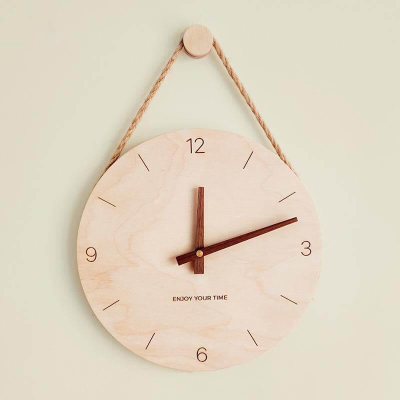 horloge bambou design