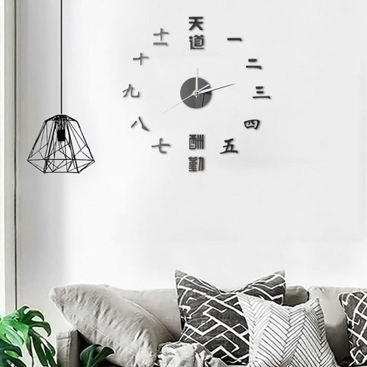 horloge design ecriture