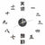 horloge design ecriture