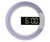 horloge design led blanc effet miroir