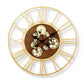 horloge design doree