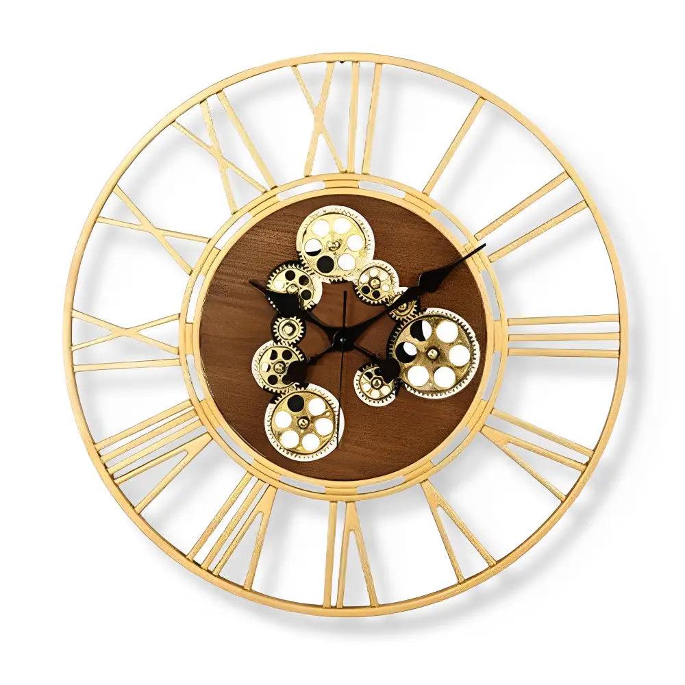 horloge design doree