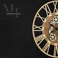 horloge design doree