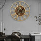 horloge design doree