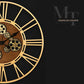 horloge design doree