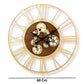 horloge design doree