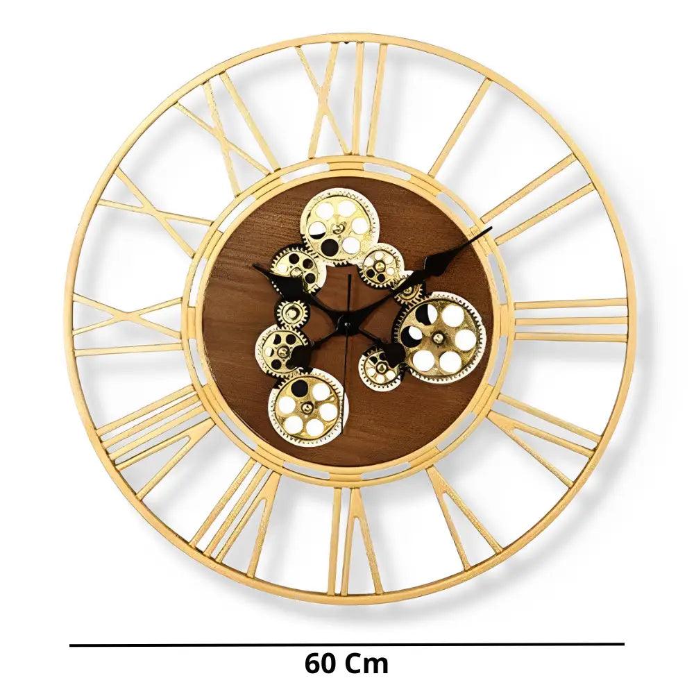 horloge design doree