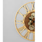 horloge design doree