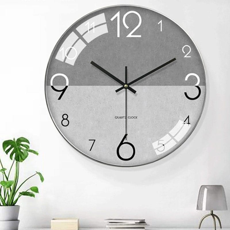 Horloge Murale Design en Bois & Verre Temps des Horloges