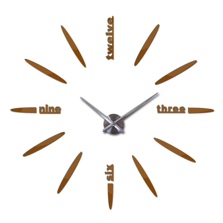 horloge design lettre