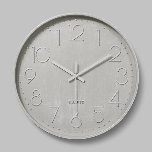 Horloge murale design scandinave-argent Temps des Horloges