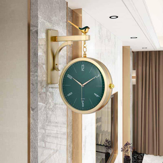 horloge double face moderne